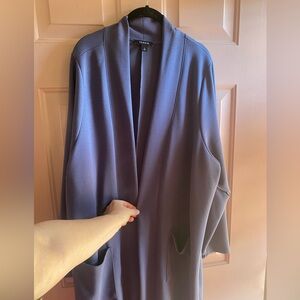 Sz 4 Torrid blue cardigan/jacket EUC